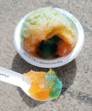 Shave ice - close-up #Veganuary at Shaveiceberlin - James Simon Park in Berlin