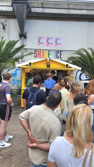 Exterior of store #Veganuary at Shaveiceberlin - James Simon Park in Berlin