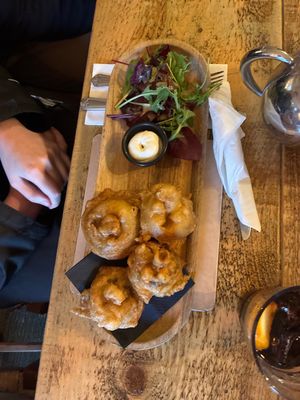 Battered mushrooms starter  at The Seabirds Inn in Bridlington