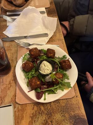 Falafel starter  at The Seabirds Inn in Bridlington