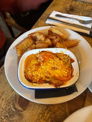 Lasagne and chips  at The Seabirds Inn in Bridlington