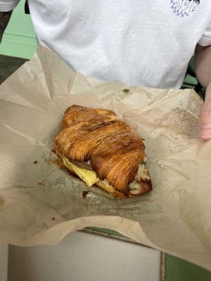 Breakfast croissant   at Kitchen Mouse the Bakery in Los Angeles