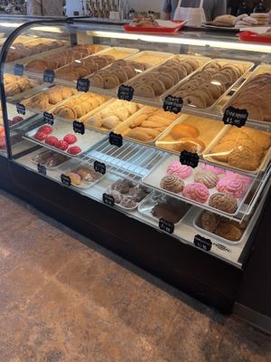 Great selection of vegan options! All empanadas (minus the cajeta and cream cheese) are vegan. Very delicious    at Panaderia Jiménez & Coffee Shop in San Antonio