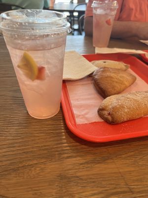 The strawberry lemonade is absolutely refreshing! A must have!  at Panaderia Jiménez & Coffee Shop in San Antonio