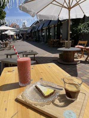 Shared outside terrace with neighbouring coffee place  at Your Best Friend in Joure