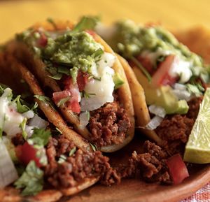 Tacos al pastor  at La Curandera in Guatemala City