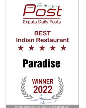 Best Indian Restaurant in Cuenca  at Paradise Indian Restaurant in Cuenca