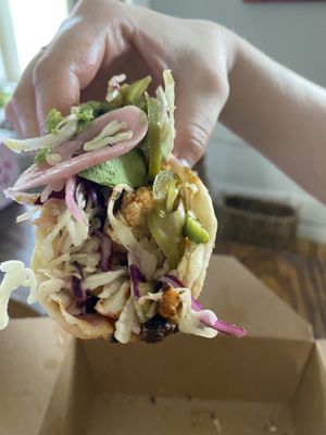 cauliflower tacos  at Crave Kitchen & Bar in El Paso