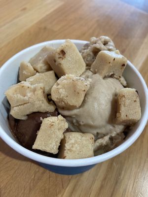 Sunflower butter + Death metal by chocolate + cookie dough chunks at Sweet Ritual in Austin