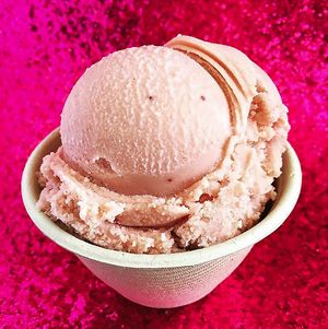 Strawberry ice cream at Sweet Ritual in Austin