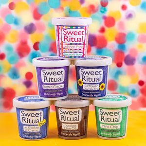 Pints available in grab n go retail freezer at Sweet Ritual in Austin