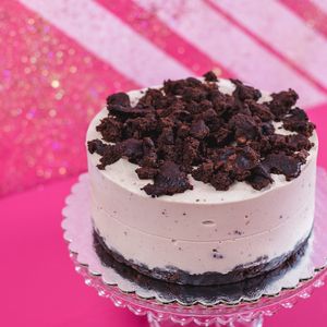 Gf cookies & Creme ice cream cake available in grab n go retail freezer at Sweet Ritual in Austin