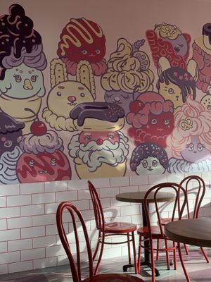 Seating area  at Sweet Ritual in Austin