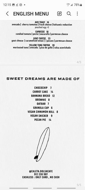  at Caleta Dolsa Coffee in Lima