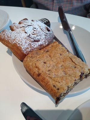 Lunchbox bar and bearclaw at Flour + Time Bakery in Atlanta