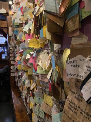 Art wall  at Friends Ramen in Chicago