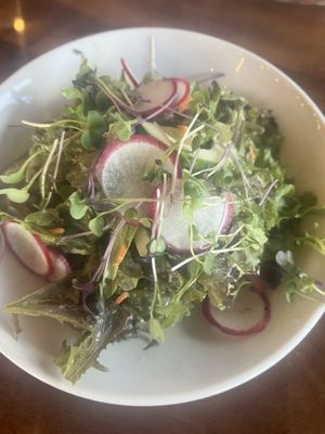 Side salad miso ginger dressing   at Ola Brew in Hilo