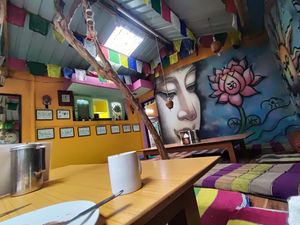 Beautiful art at Chakra House in Mysore