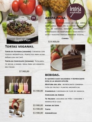Menu as of April 2022, page 5  at Lenteja Express - Poblado in Medellin