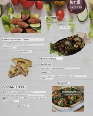 Google translated menu as of April 2022, page 4  at Lenteja Express - Poblado in Medellin