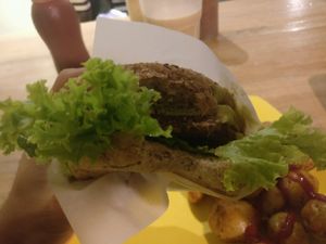 Great Mexican Burger! at Lenteja Express - Poblado in Medellin