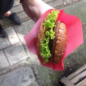 Lentil Burger, $5800 COP. at Lenteja Express - Poblado in Medellin