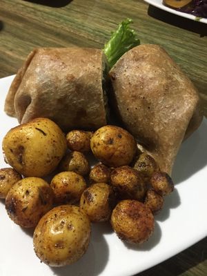 Burrito with potatoes  at Lenteja Express - Poblado in Medellin