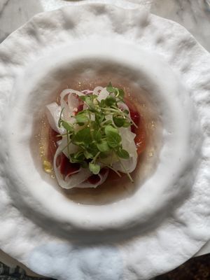 Tomato and Strawberry Salad   at Cucù in Vicenza