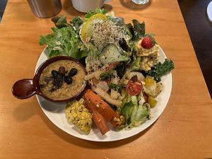 Meal of the day at WAHA in Tokyo