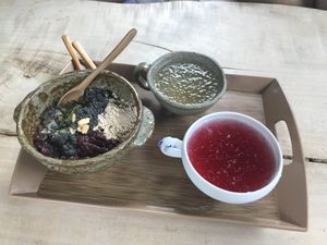 Bingsu and ominja cha  at Dahwawon 다화원 in Jeonju