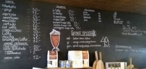 Menue at Kardemomme Kaffibar in Forde