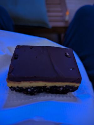 Nanaimo bar at Peace By Chocolate in Halifax