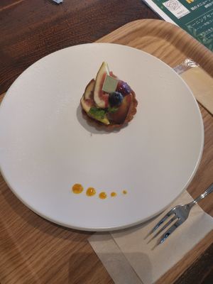 forgot to take a photo from the rest. 😅 But this tarte was very nice! at MERCY Vegan Factory in Osaka