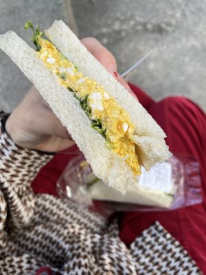 Delicious egg sandwich   at MERCY Vegan Factory in Osaka