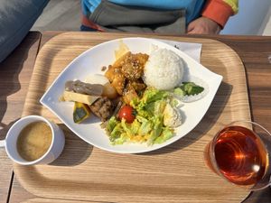 Sweet and sour cauliflower plate  at MERCY Vegan Factory in Osaka