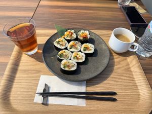 Gimbap  at MERCY Vegan Factory in Osaka