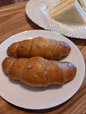 Salt and butter rolls at MERCY Vegan Factory in Osaka