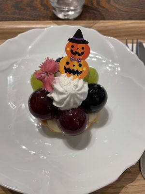 Unfortunately this is the only pic I took, a grape tartlet. It was delicious!  at MERCY Vegan Factory in Osaka