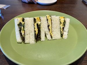 ‘Egg’ sandwich  #Veganuary at MERCY Vegan Factory in Osaka