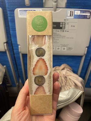 Strawberry grape sandwich   at MERCY Vegan Factory in Osaka