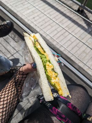 The best egg sandwich ever!! at MERCY Vegan Factory in Osaka