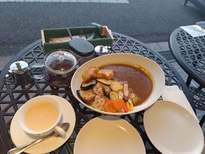 Vegan curry at MERCY Vegan Factory in Osaka