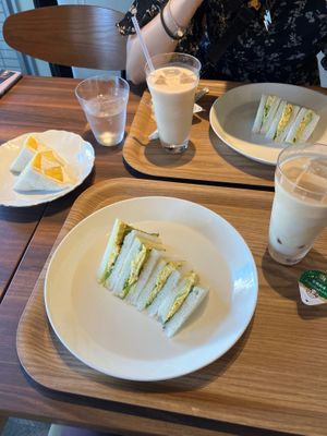 Egg sando  at MERCY Vegan Factory in Osaka