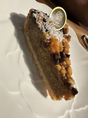 Caramel banana tart  at MERCY Vegan Factory in Osaka