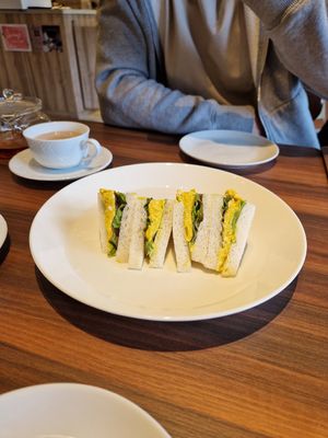 Egg sandwich at MERCY Vegan Factory in Osaka