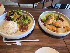 Potato salad at MERCY Vegan Factory in Osaka