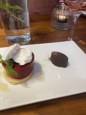 Dessert  at David Bann Restaurant in Edinburgh