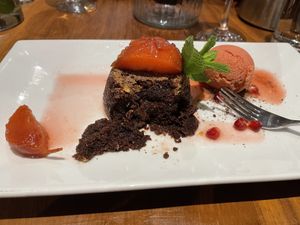 Dessert  at David Bann Restaurant in Edinburgh