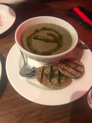 Soup  at David Bann Restaurant in Edinburgh