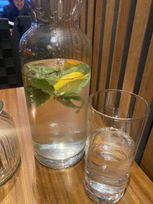 Water   at David Bann Restaurant in Edinburgh
